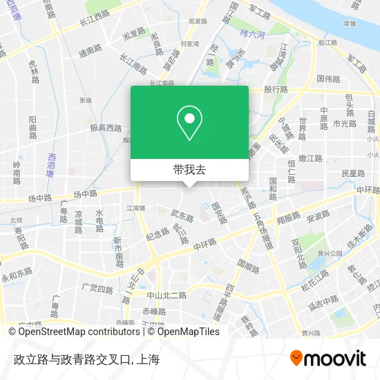 政立路与政青路交叉口地图