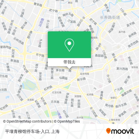 平壤青柳馆停车场-入口地图