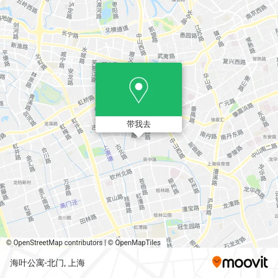 海叶公寓-北门地图