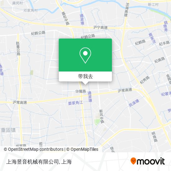 上海昱音机械有限公司地图