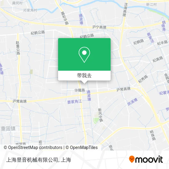 上海昱音机械有限公司地图