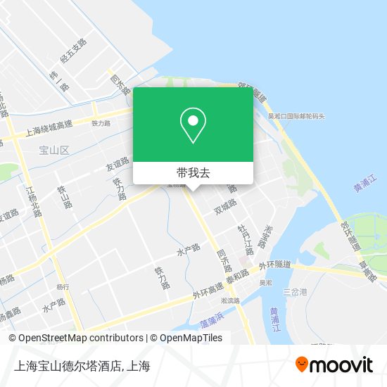 上海宝山德尔塔酒店地图