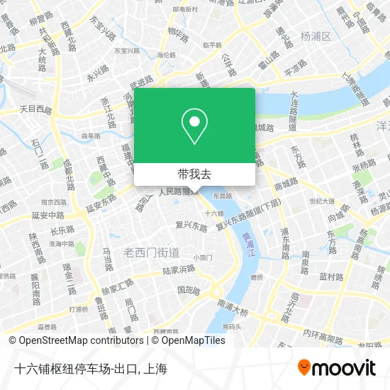 十六铺枢纽停车场-出口地图