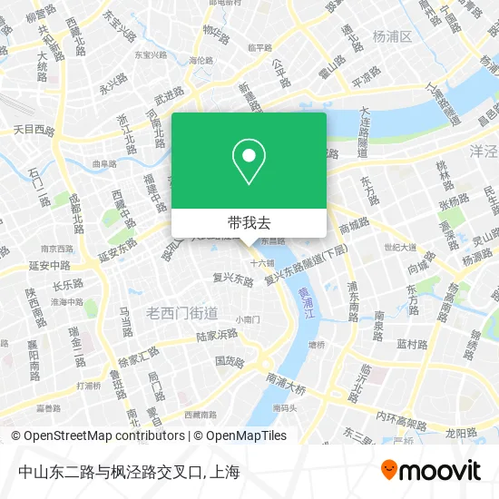 中山东二路与枫泾路交叉口地图