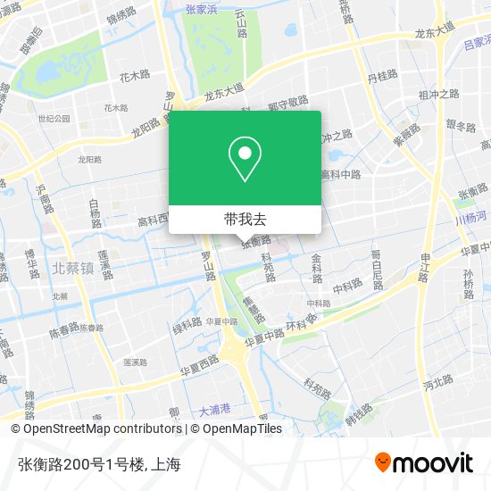 张衡路200号1号楼地图