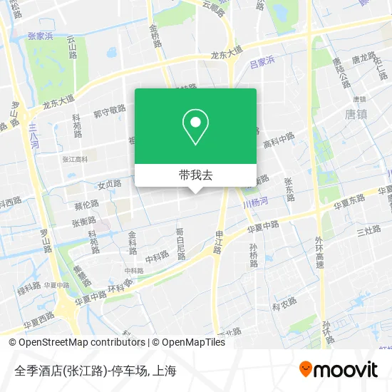 全季酒店(张江路)-停车场地图