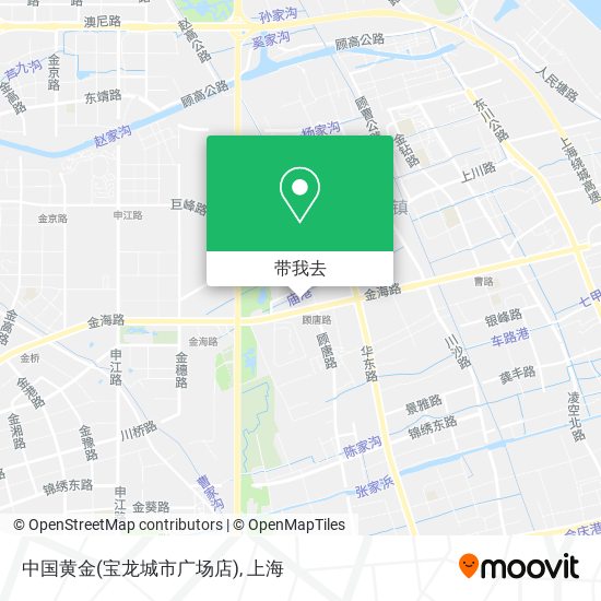 中国黄金(宝龙城市广场店)地图