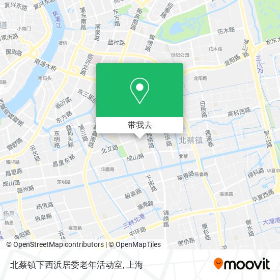 北蔡镇下西浜居委老年活动室地图
