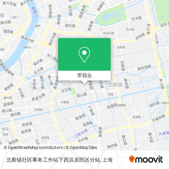 北蔡镇社区事务工作站下西浜居民区分站地图