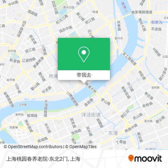 上海桃园春养老院-东北2门地图