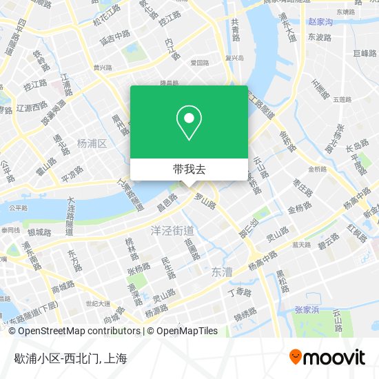 歇浦小区-西北门地图