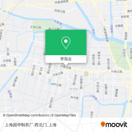 上海园华制衣厂-西北门地图