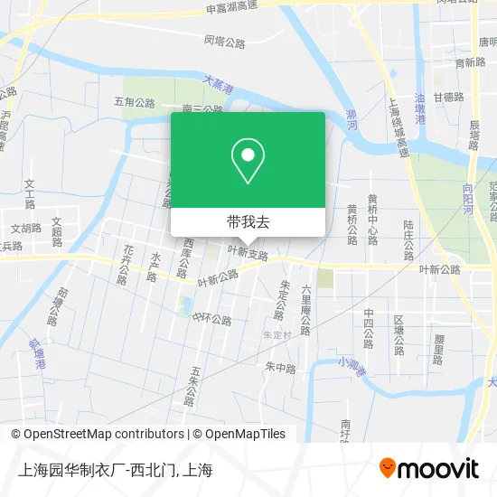 上海园华制衣厂-西北门地图