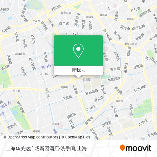 上海华美达广场新园酒店-洗手间地图