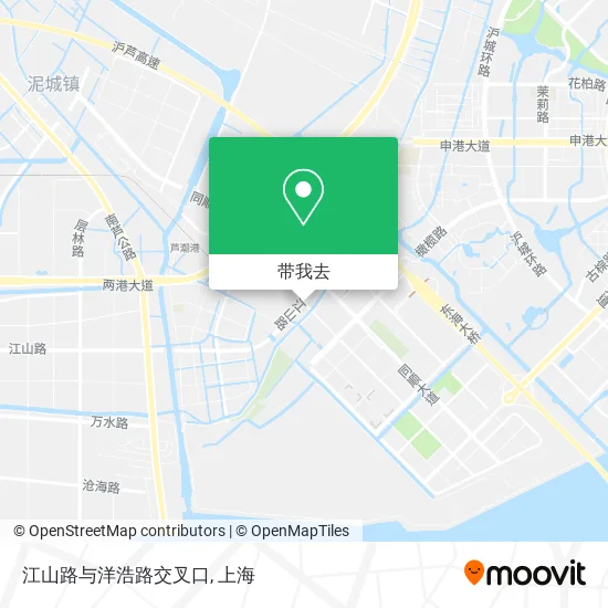 江山路与洋浩路交叉口地图