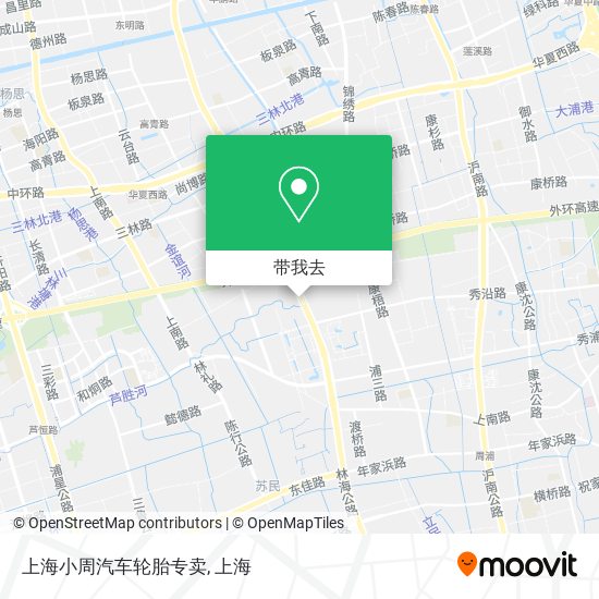 上海小周汽车轮胎专卖地图