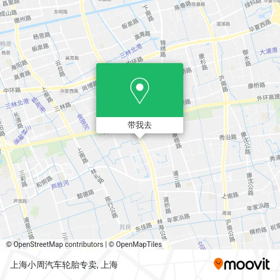 上海小周汽车轮胎专卖地图