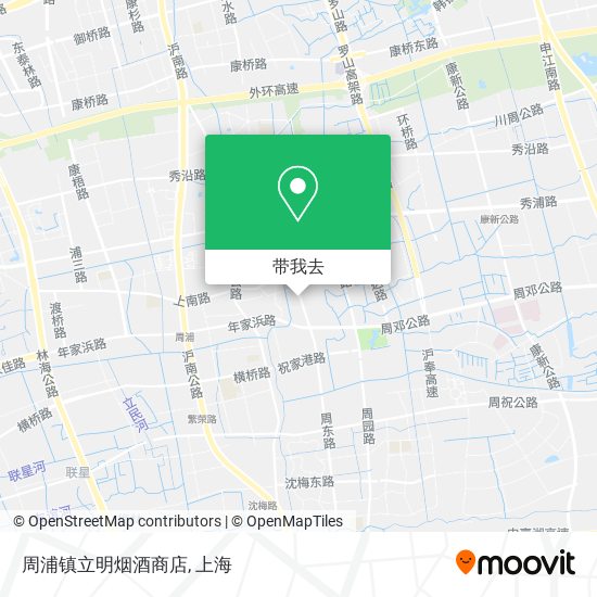 周浦镇立明烟酒商店地图