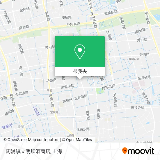 周浦镇立明烟酒商店地图