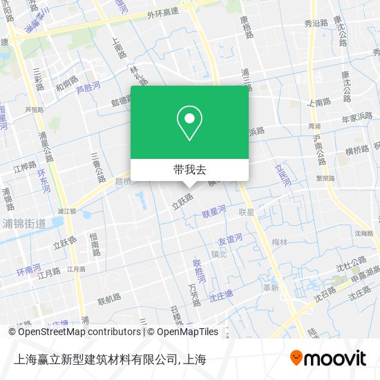 上海赢立新型建筑材料有限公司地图