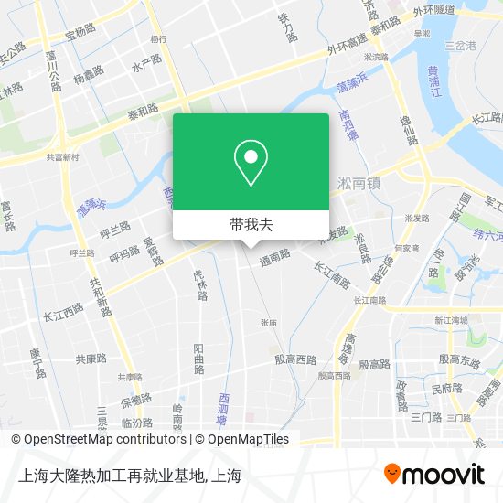 上海大隆热加工再就业基地地图