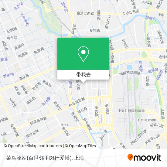 菜鸟驿站(百世邻里闵行爱博)地图