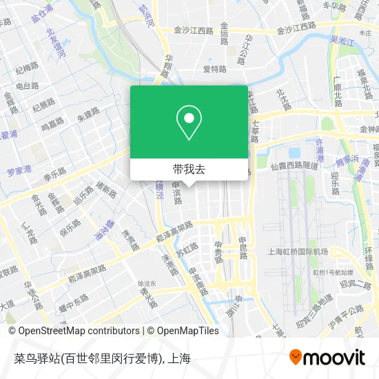 菜鸟驿站(百世邻里闵行爱博)地图