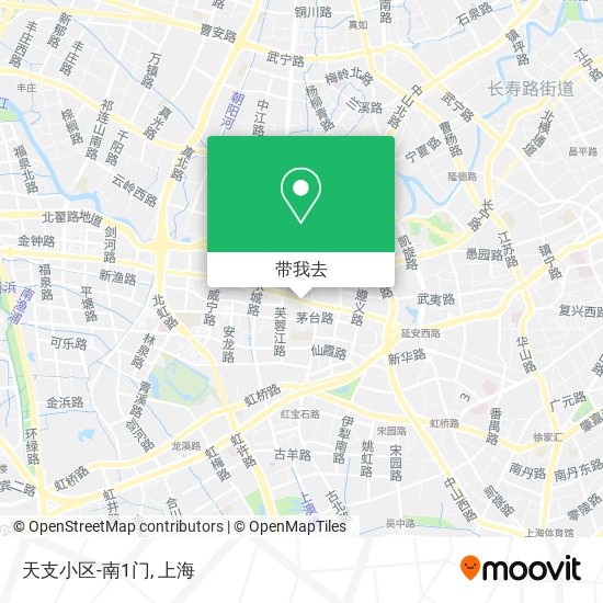 天支小区-南1门地图