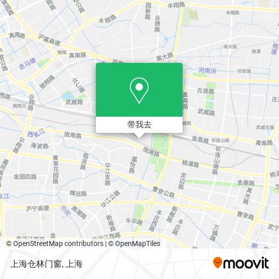 上海仓林门窗地图