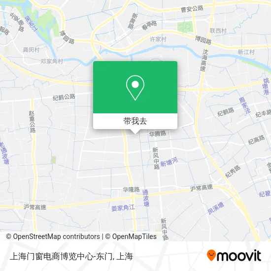 上海门窗电商博览中心-东门地图