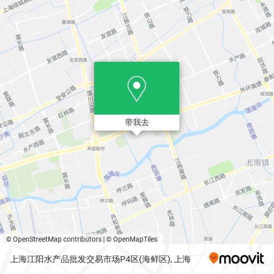 上海江阳水产品批发交易市场P4区(海鲜区)地图