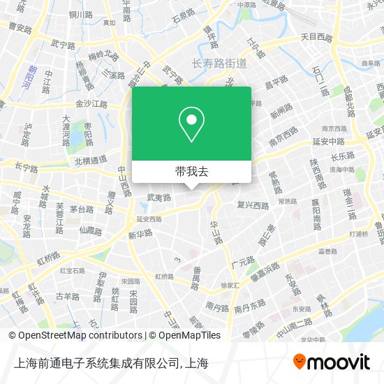 上海前通电子系统集成有限公司地图