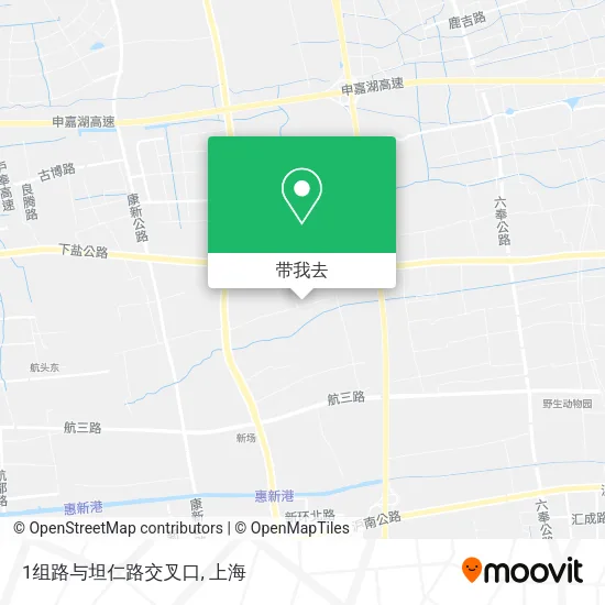 1组路与坦仁路交叉口地图