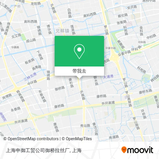 上海申御工贸公司御桥拉丝厂地图