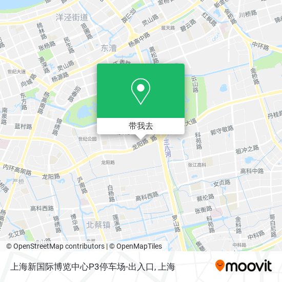 上海新国际博览中心P3停车场-出入口地图