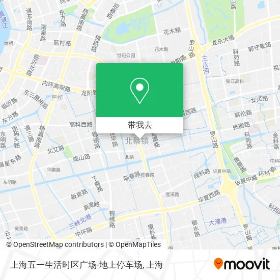 上海五一生活时区广场-地上停车场地图