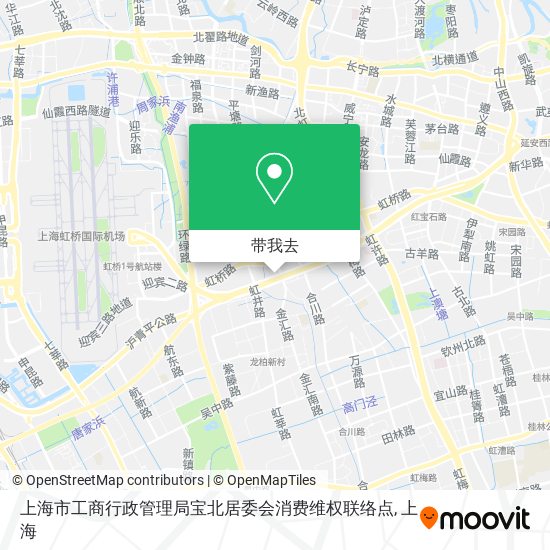 上海市工商行政管理局宝北居委会消费维权联络点地图