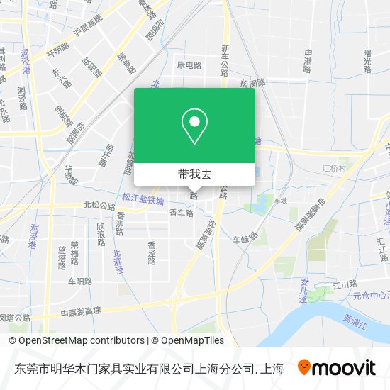 东莞市明华木门家具实业有限公司上海分公司地图