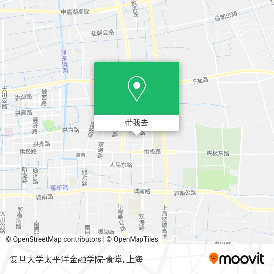 复旦大学太平洋金融学院-食堂地图