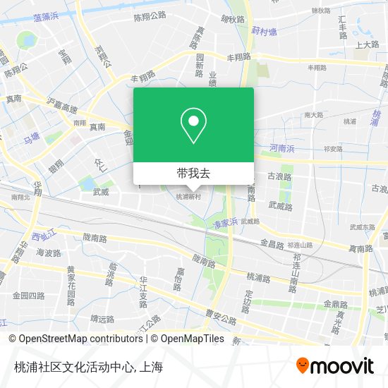 桃浦社区文化活动中心地图