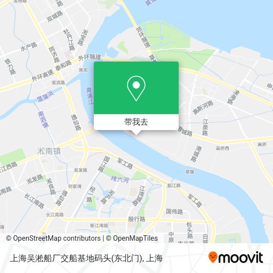 上海吴淞船厂交船基地码头(东北门)地图