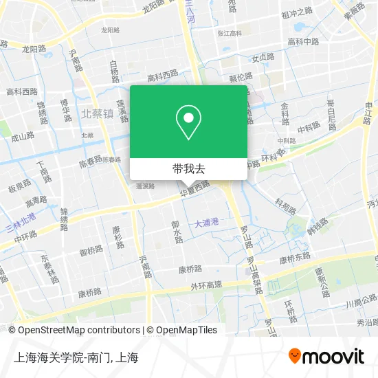 上海海关学院-南门地图