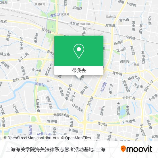 上海海关学院海关法律系志愿者活动基地地图