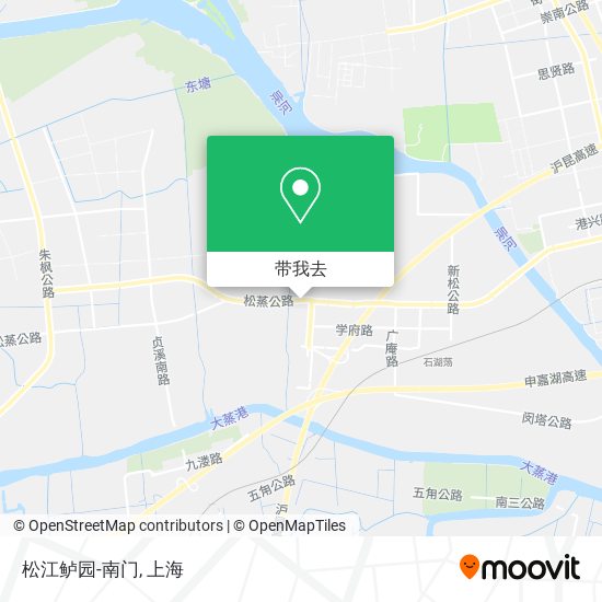 松江鲈园-南门地图