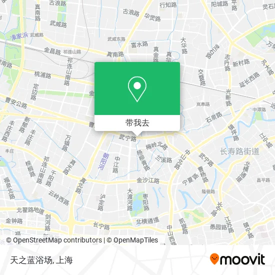 天之蓝浴场地图