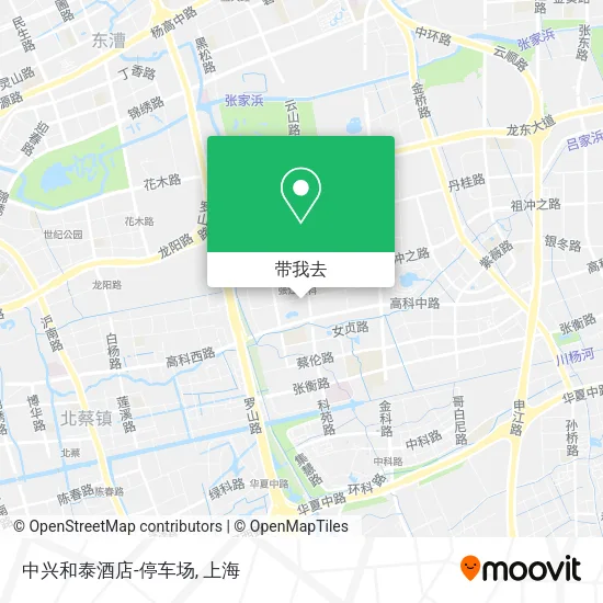 中兴和泰酒店-停车场地图