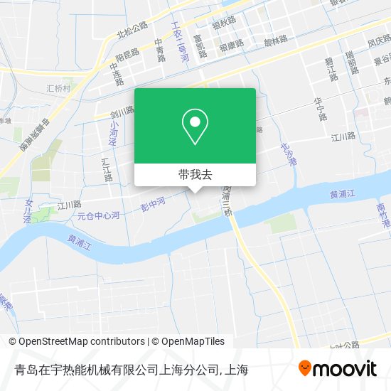 青岛在宇热能机械有限公司上海分公司地图