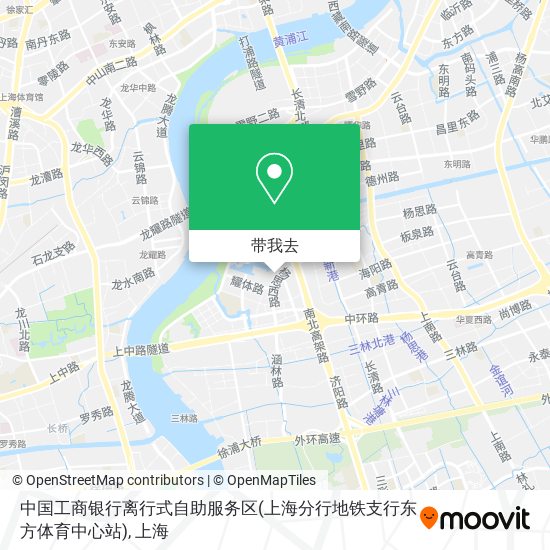 中国工商银行离行式自助服务区(上海分行地铁支行东方体育中心站)地图