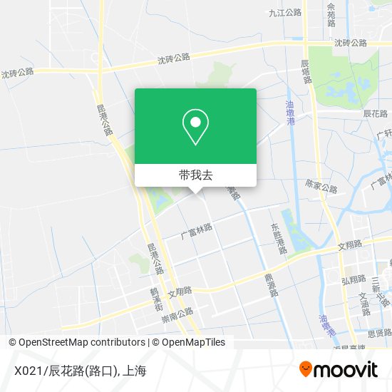X021/辰花路(路口)地图