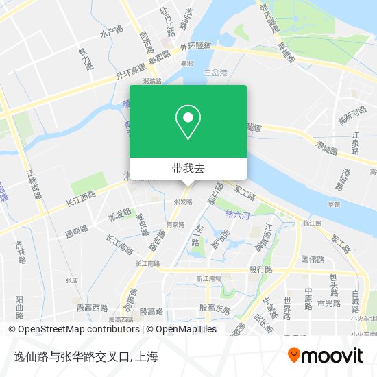 逸仙路与张华路交叉口地图